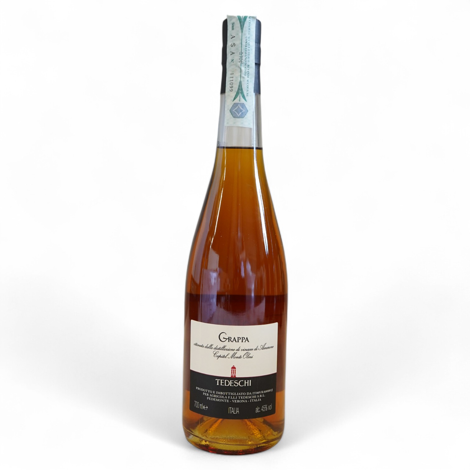 Grappa: Tedeschi, Grappa di Amarone Capitel Monte Olmi, NV